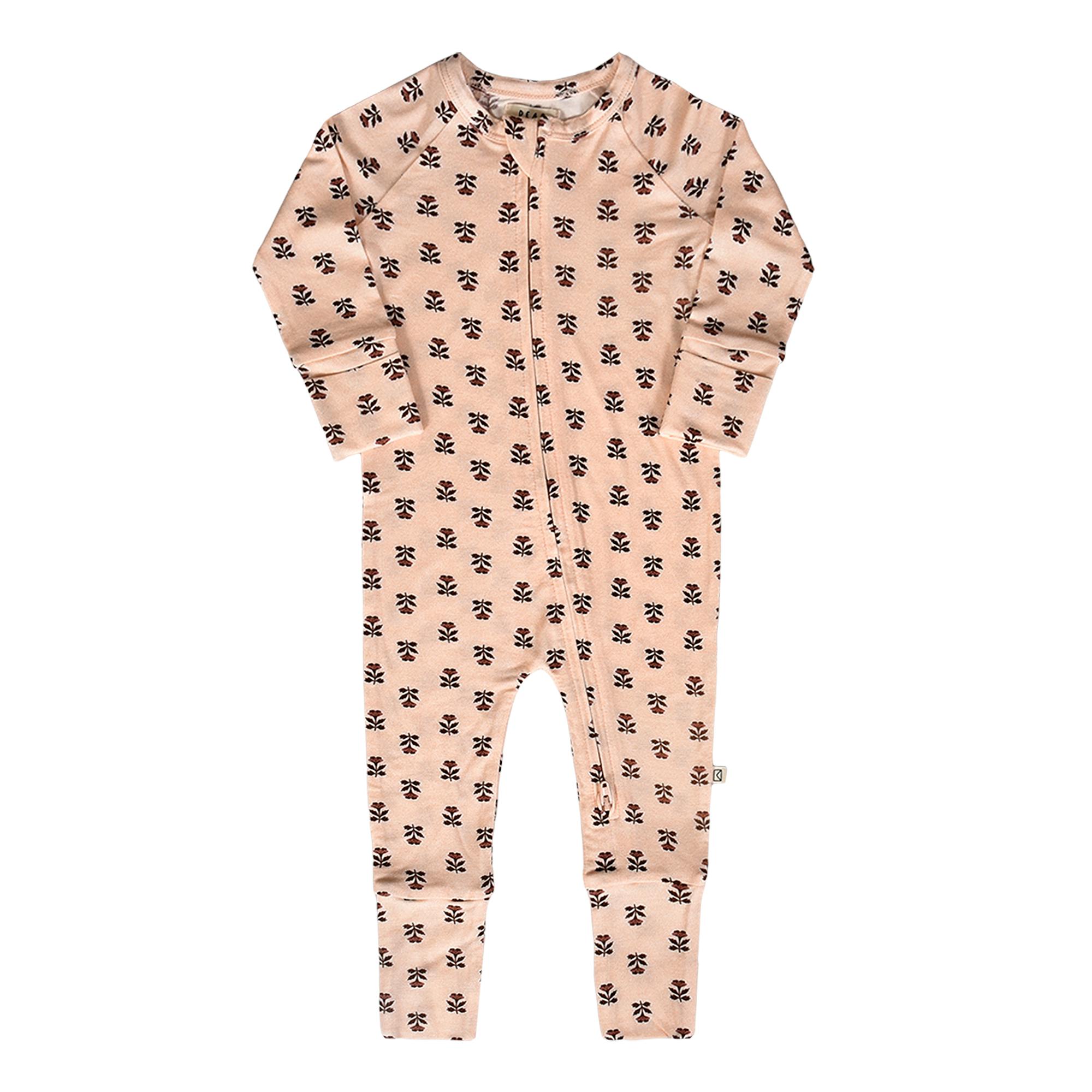 Modal Convertible Footy Pajamas in Wild Rose