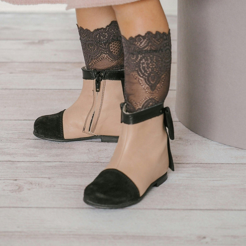 Clara Leather Booties