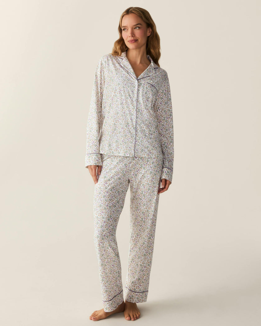 Women's Pima Pajama Set in Meadow Bloom