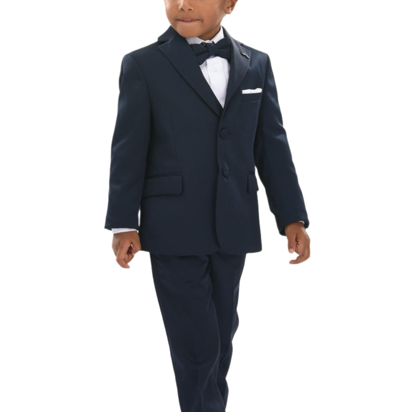 Navy Blue Peak Lapel Tuxedo