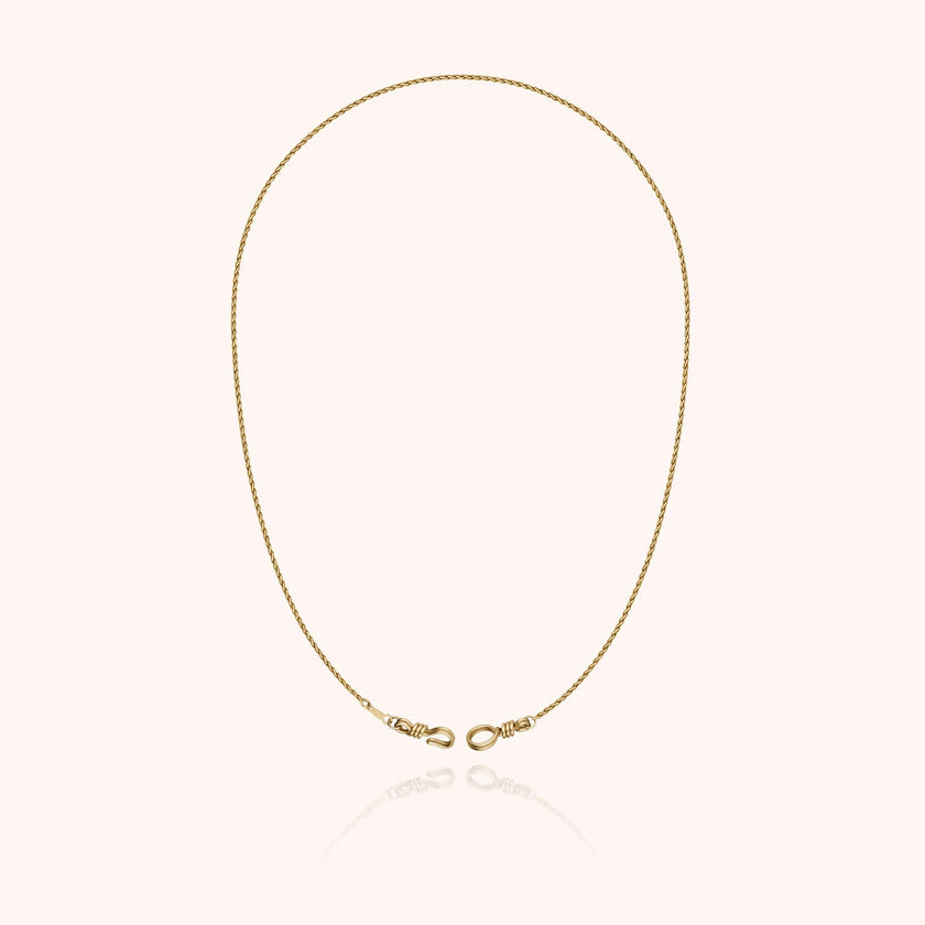 Rope Chain Necklace, Yellow Gold Filled