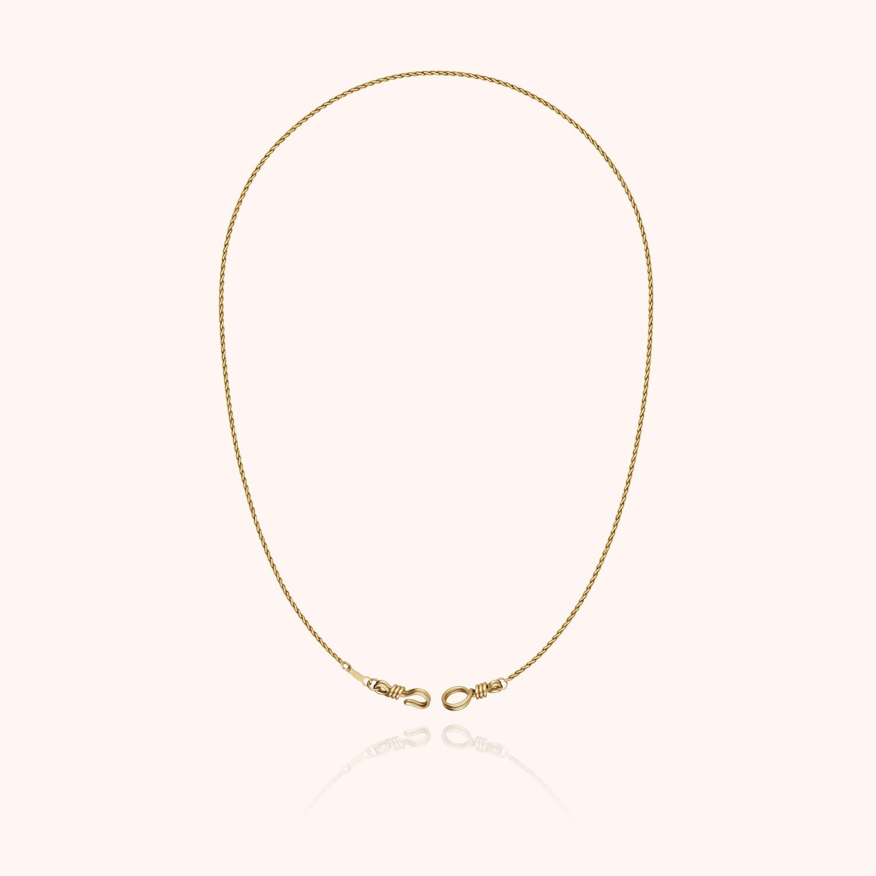 Rope Chain Necklace, Yellow Gold Filled