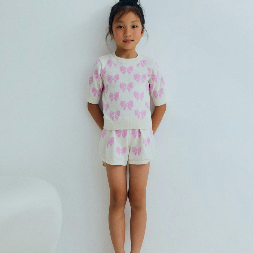 Pinpilin Jumper Pink Lavander Bow