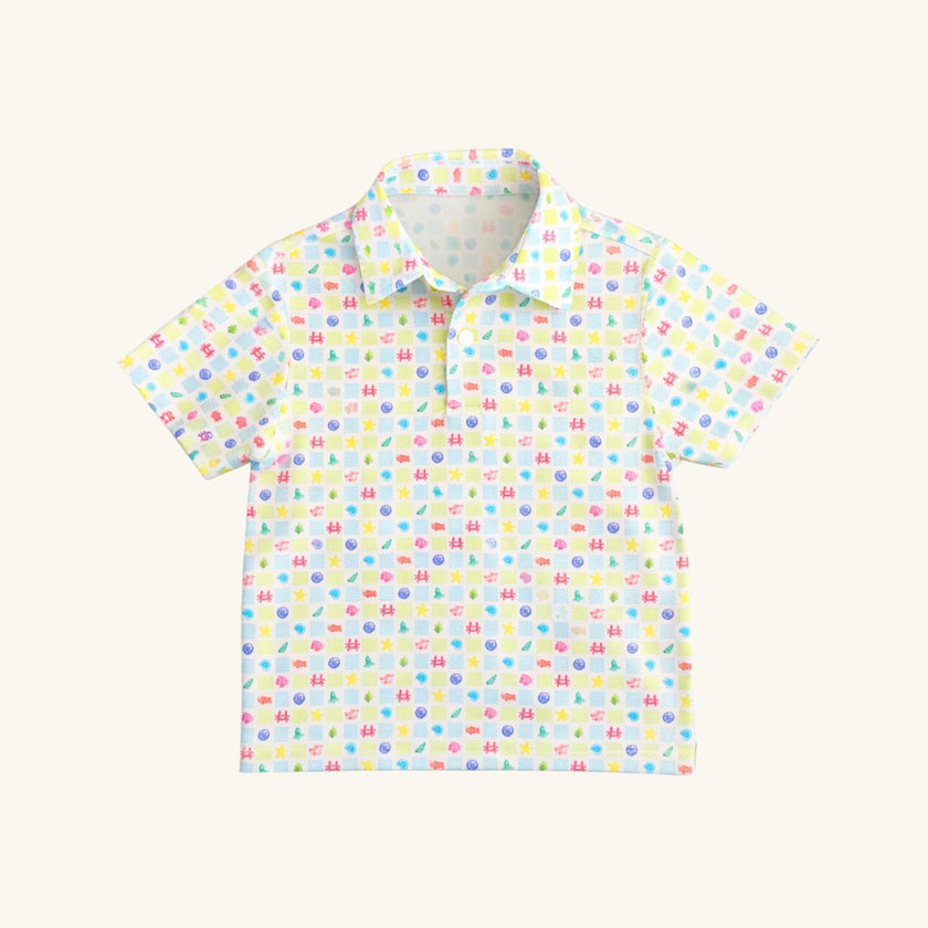 Boys' Performance Polo in Sea Life