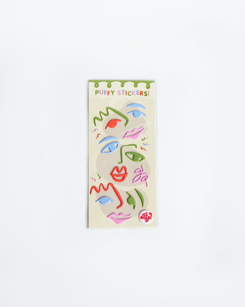 Art Party Puffy Stickers - 10 Pack