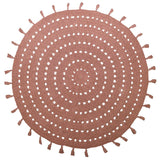 Nila Hand-Crocheted Tassel Round Rug