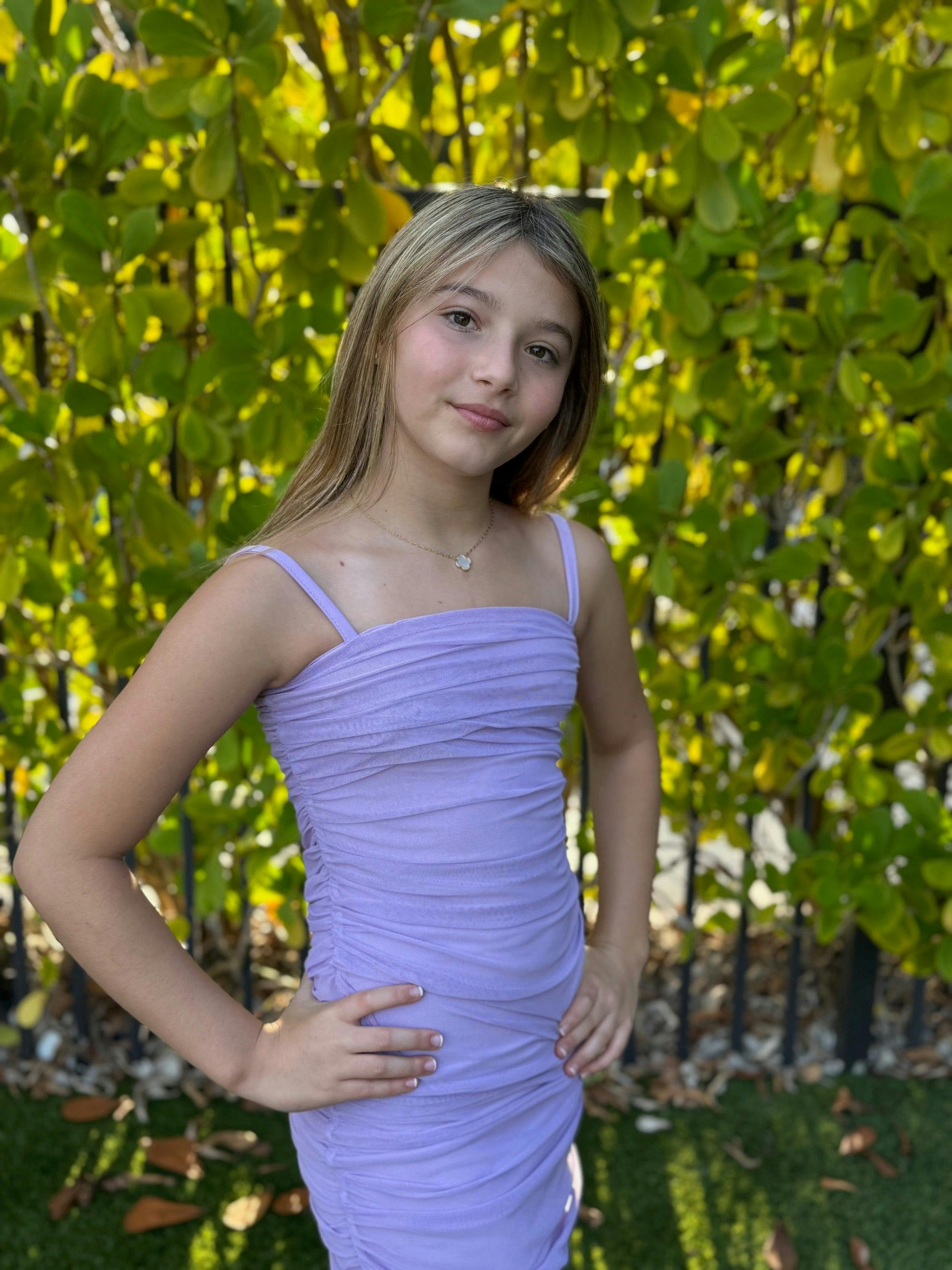 Girls Naomi Mesh Dress