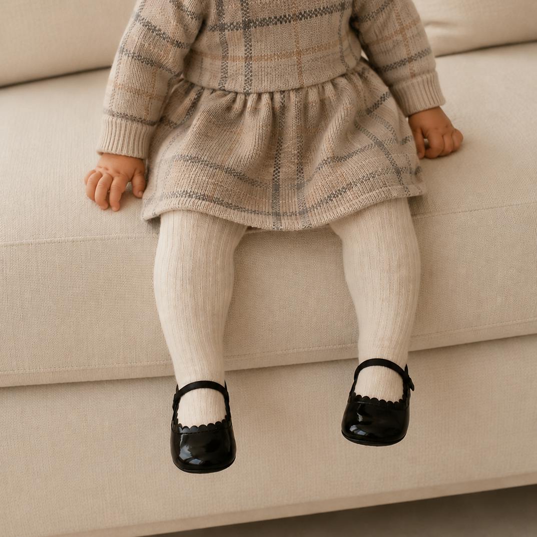 Ava Baby Ballet Flat | Black Patent Leather