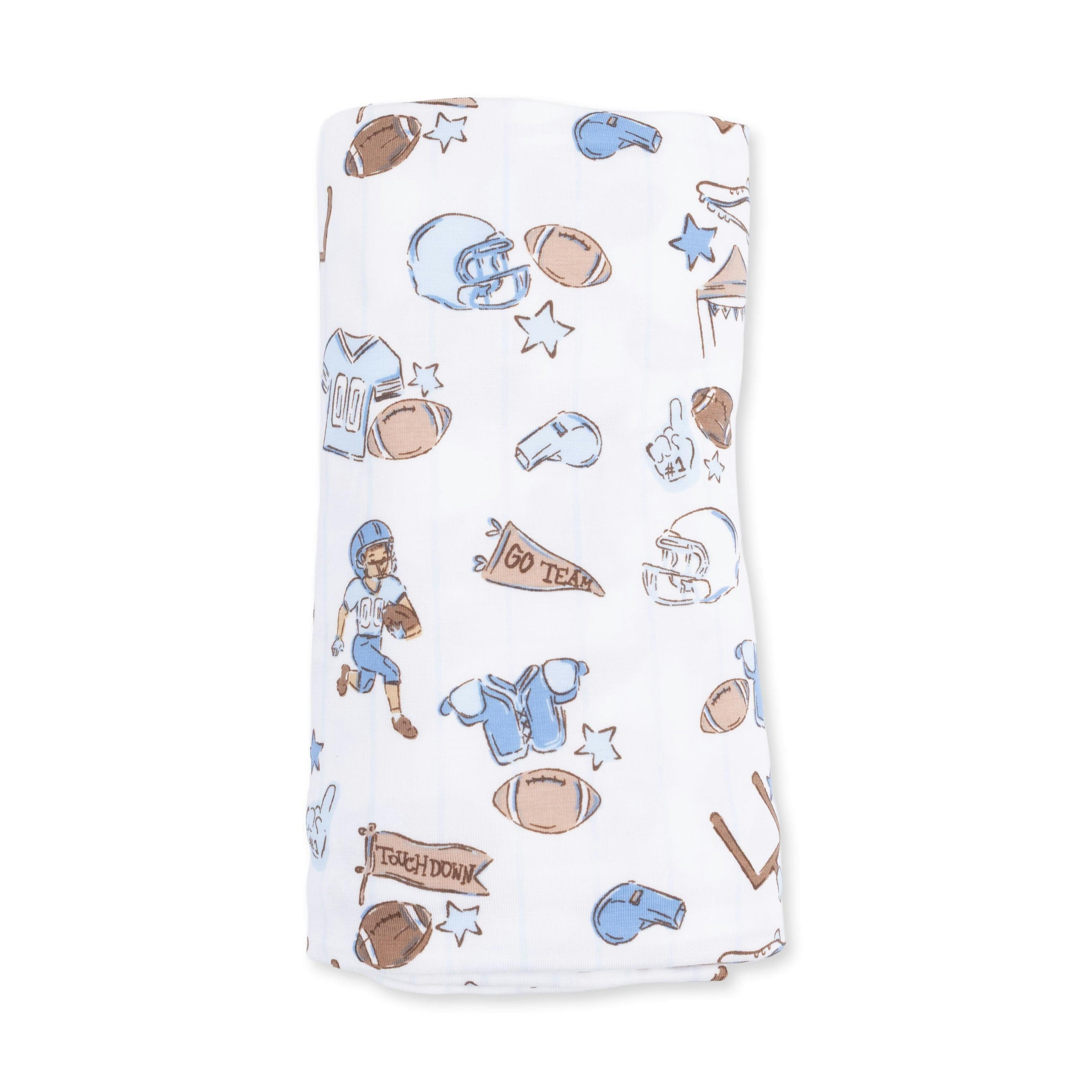 Football Nursery - Swaddle Blanket
