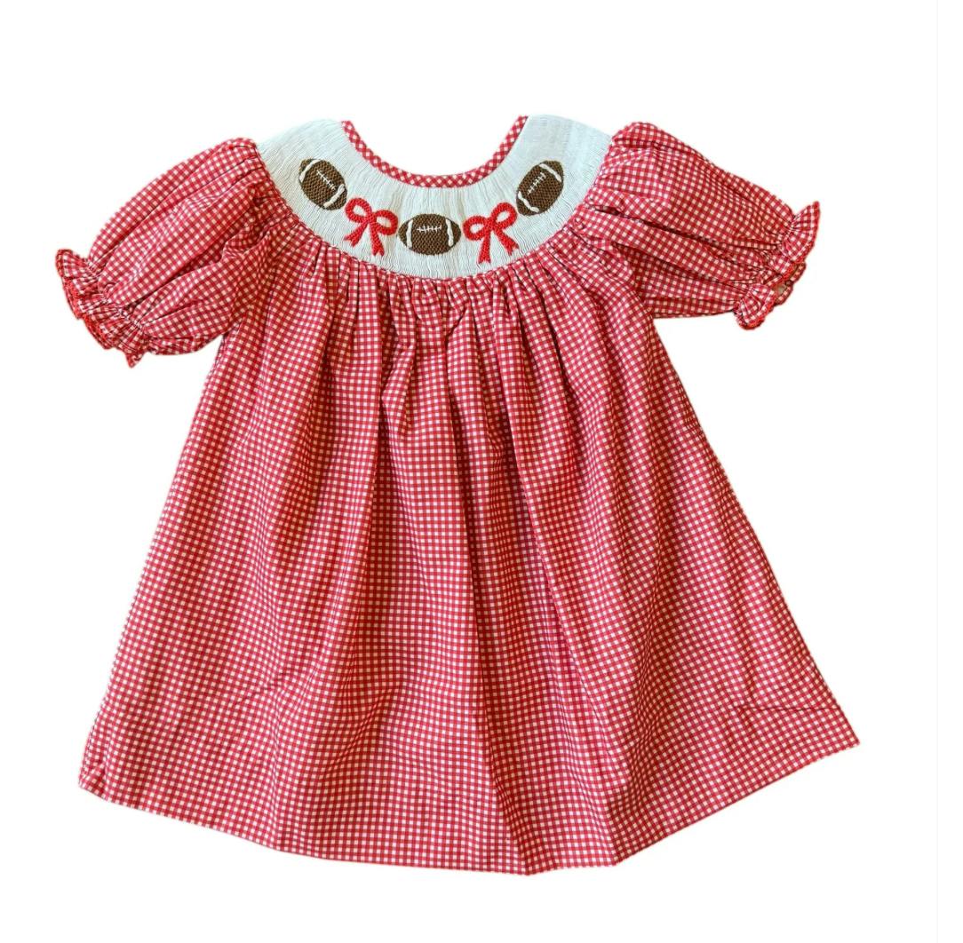 Red Gingham Football - Kate Dress