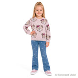 Girls Graphic Sweater | Bears & Bows