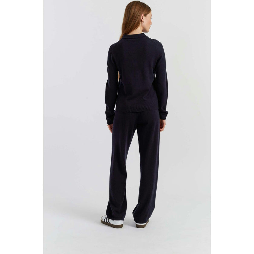 Wool Cashmere Polo Sweater