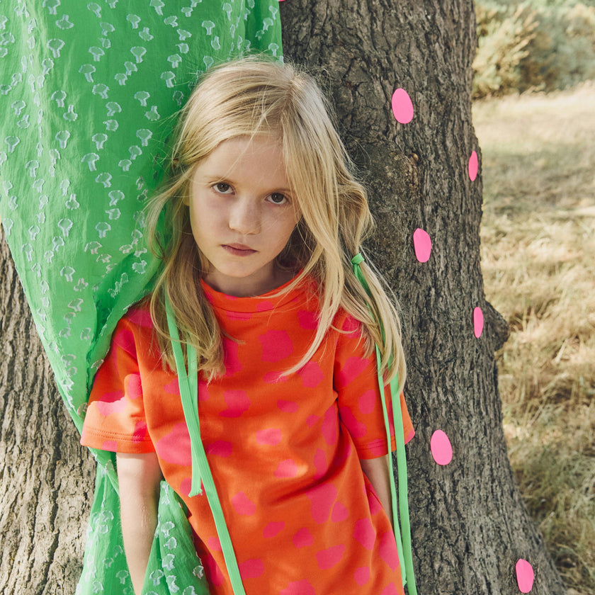 Yuki Jersey Pink Dot Relaxed Tee