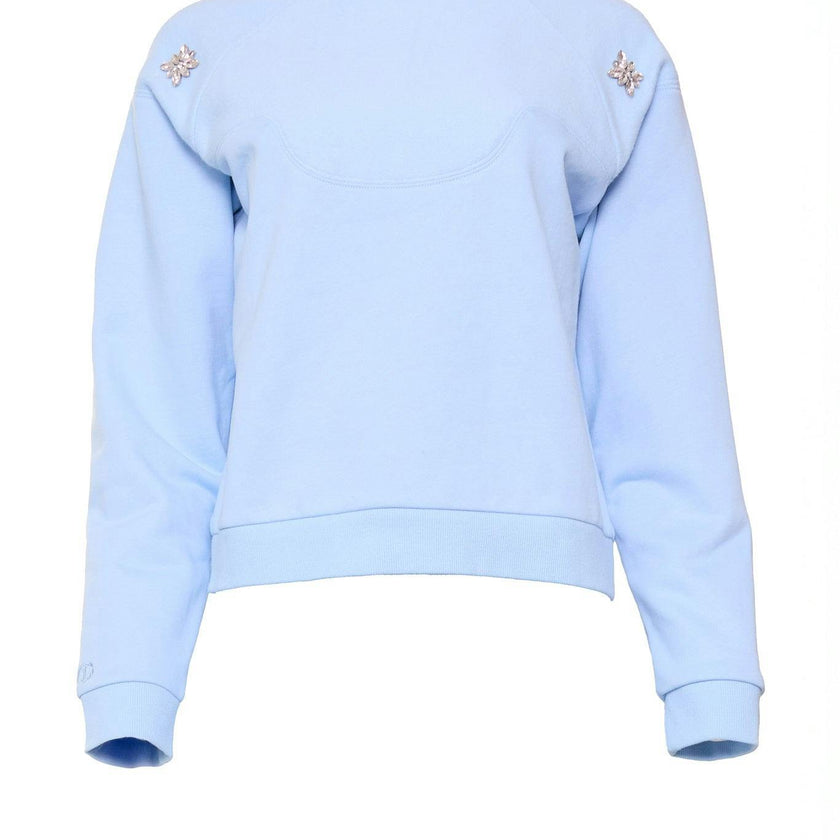 Casey Crewneck Sweatshirt in Light Blue