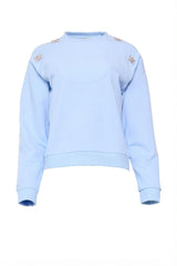 Casey Crewneck Sweatshirt in Light Blue