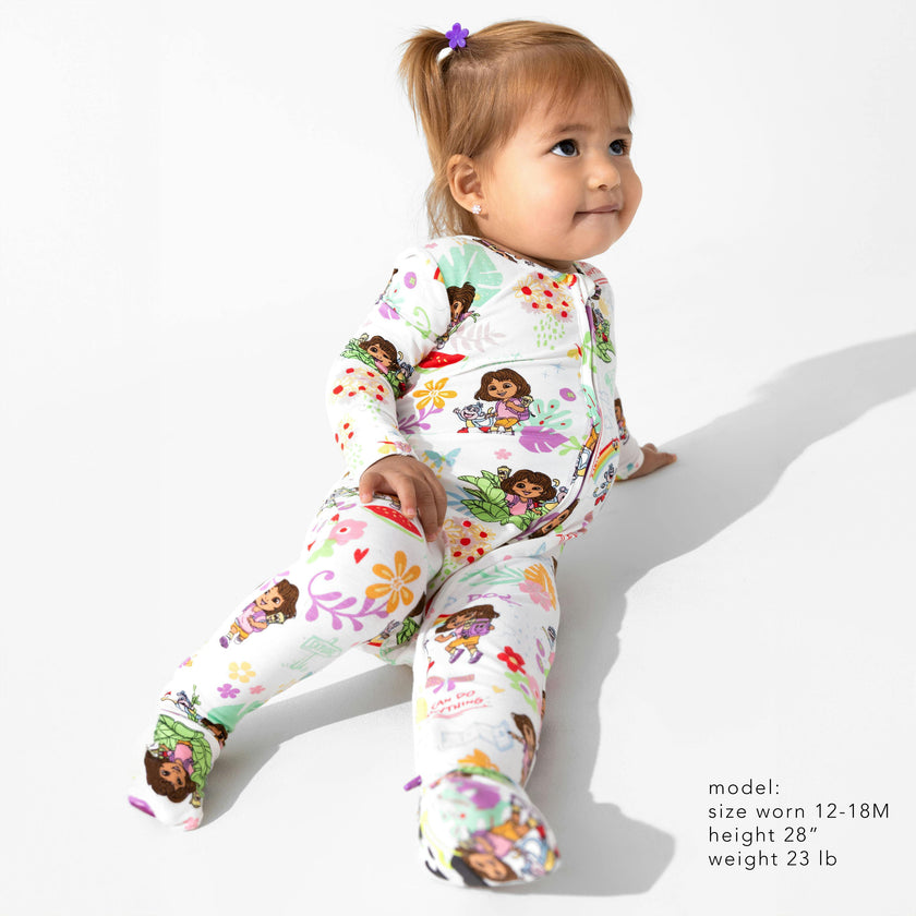 Dora: Tropical Dreams Bamboo Convertible Footie