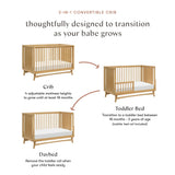 Babyletto Peggy 3-in-1 Convertible Crib with Toddler Bed Conversion Kit