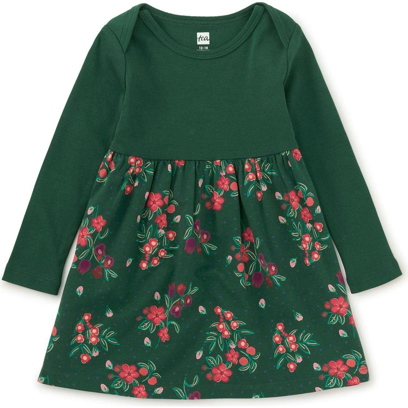 Skirted Baby Dress, Green