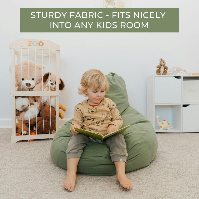 ZICOTO Comfy Bean Bag Chair for Kids - Cozy & Stylish Bean Bag Cover for a Soft Lounger - Durable & Lightweight Bean Bag Chair for Toddlers, Boys & Girls