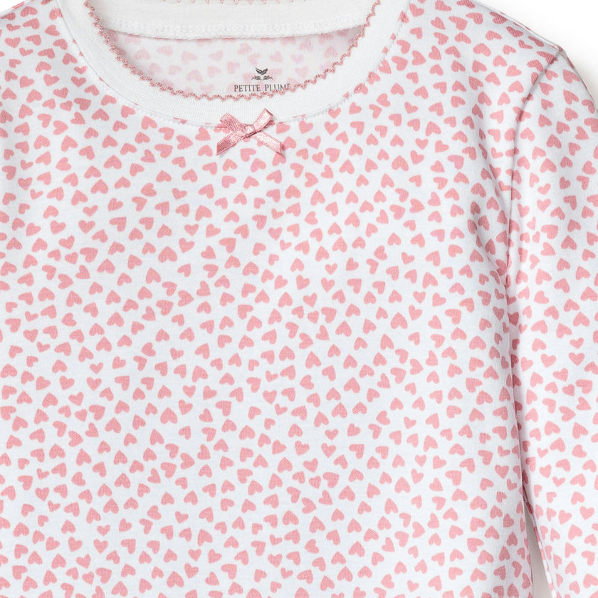 Kid's Pima Snug Fit Pajama Set in Sweethearts