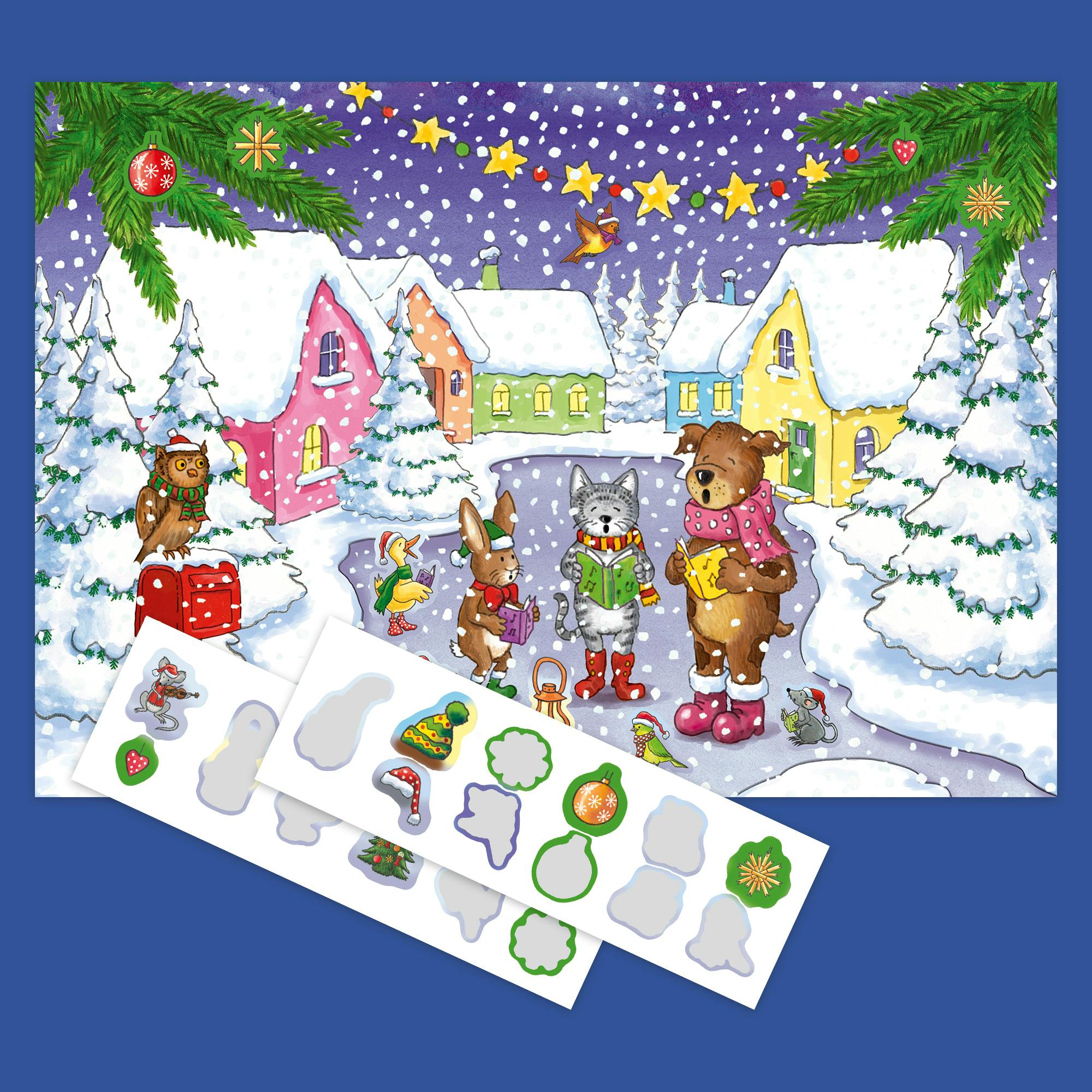 Sticker Book Advent Calendar: Santa
