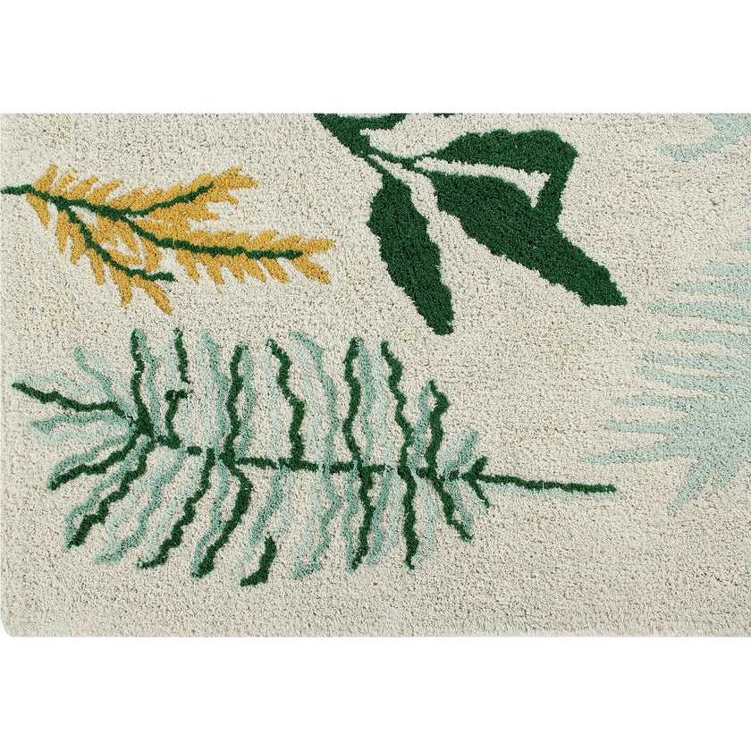 Botanic Plants Washable Rug