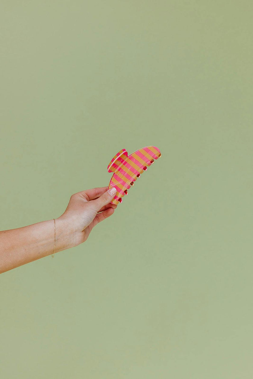 POLKA DOT & STRIPED OVERSIZED CLAWS