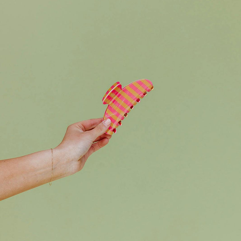 POLKA DOT & STRIPED OVERSIZED CLAWS