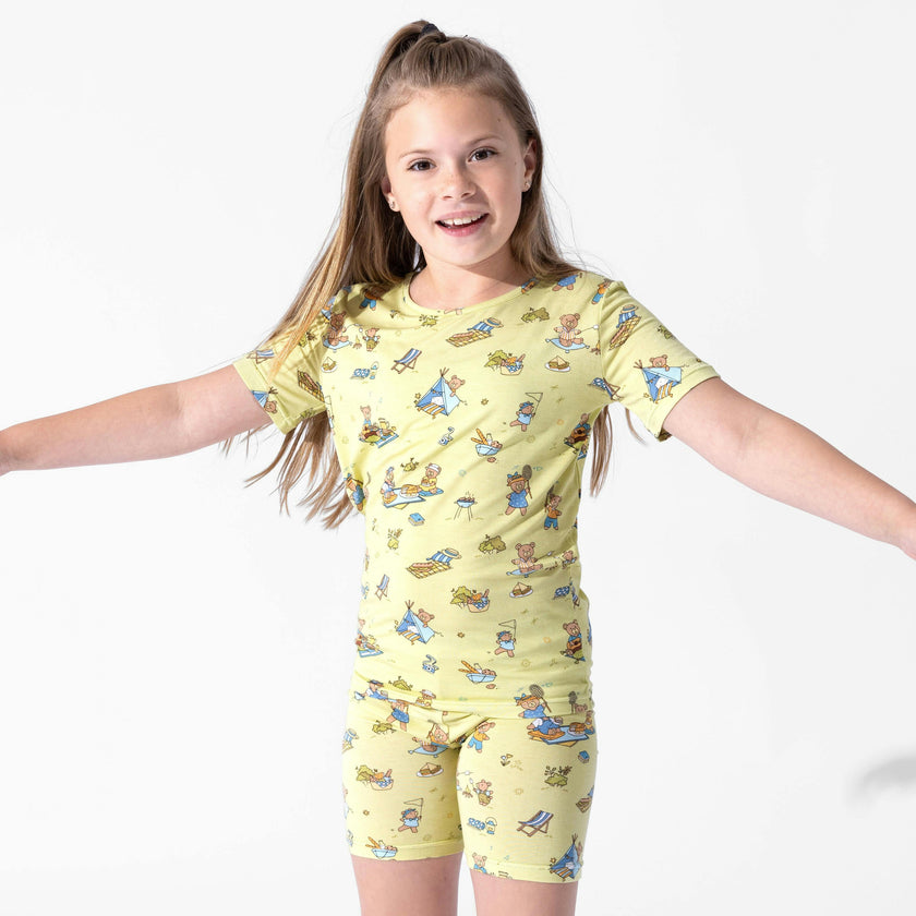 Teddy Picnic Kids Pajama Short Set