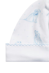 Blue Puppy Love Print Hat
