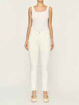 Mara Straight Mid Rise Instasculpt 27" Jeans | White