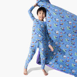 Powerpuff Girls Mojo Jojo Showdown Bamboo Sherpa Blanket