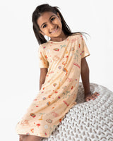 Minecraft: Summer Vibes Bamboo Girls' Short Sleeve Dress