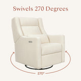 Babyletto Kiwi Plus Power Recliner and Swivel Glider with Power Adjustable Headrest and USB Port