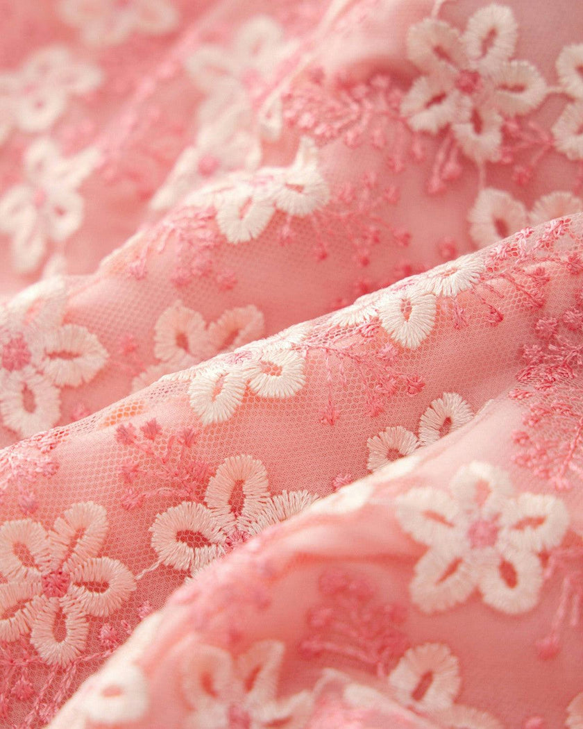 Julia Embroidered Mini Dress