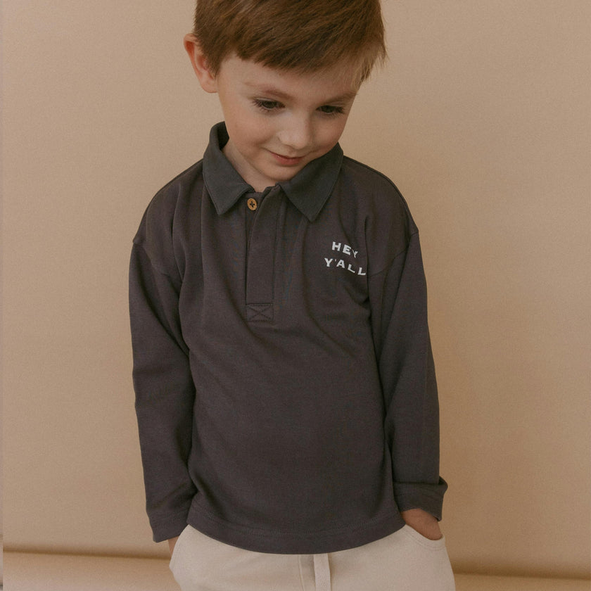 Organic Long Sleeve Polo