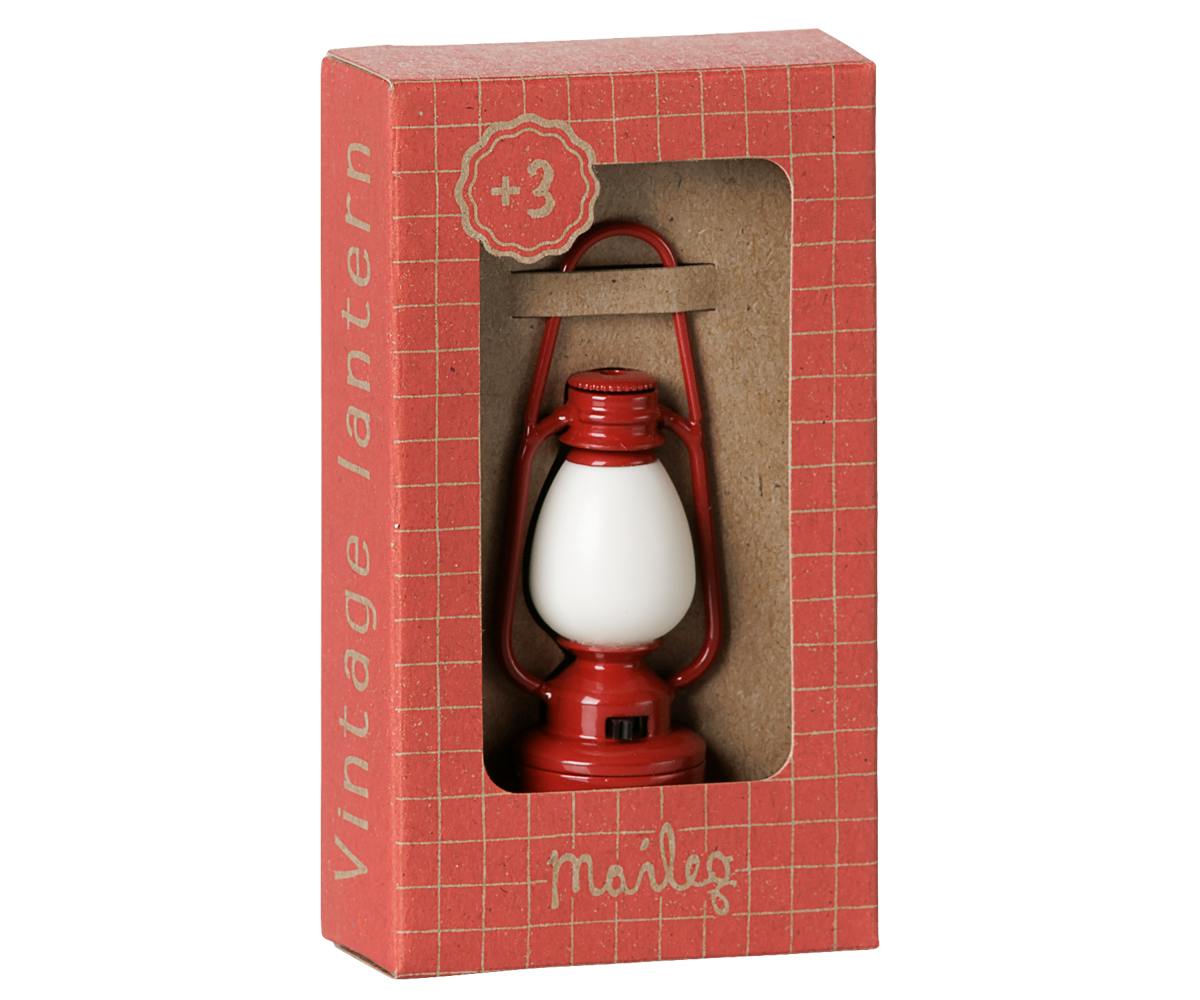 Vintage lantern, Mouse - Red