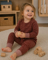 Brushed Sweater Knit 2-Piece Lounge Set