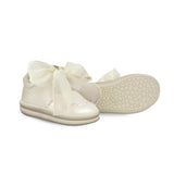 Brookli Sneakers | Off White Metallic Leather