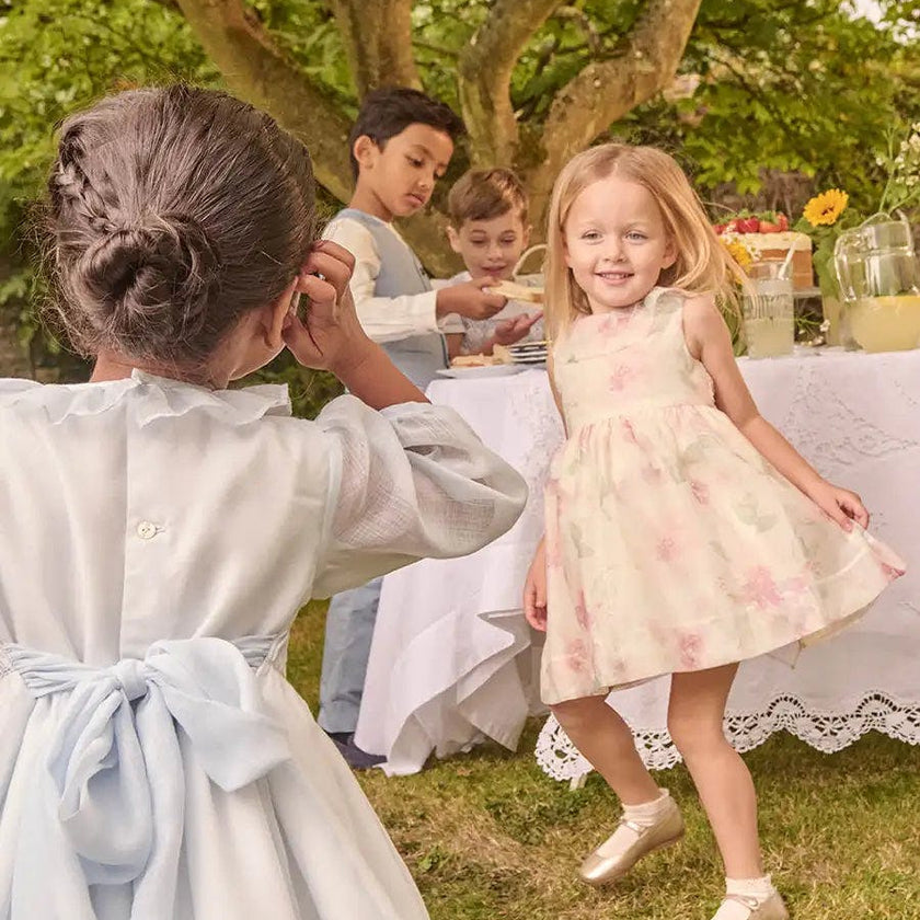 Lillie Floral Sleeveless Dress in Pink (18mths-12yrs)