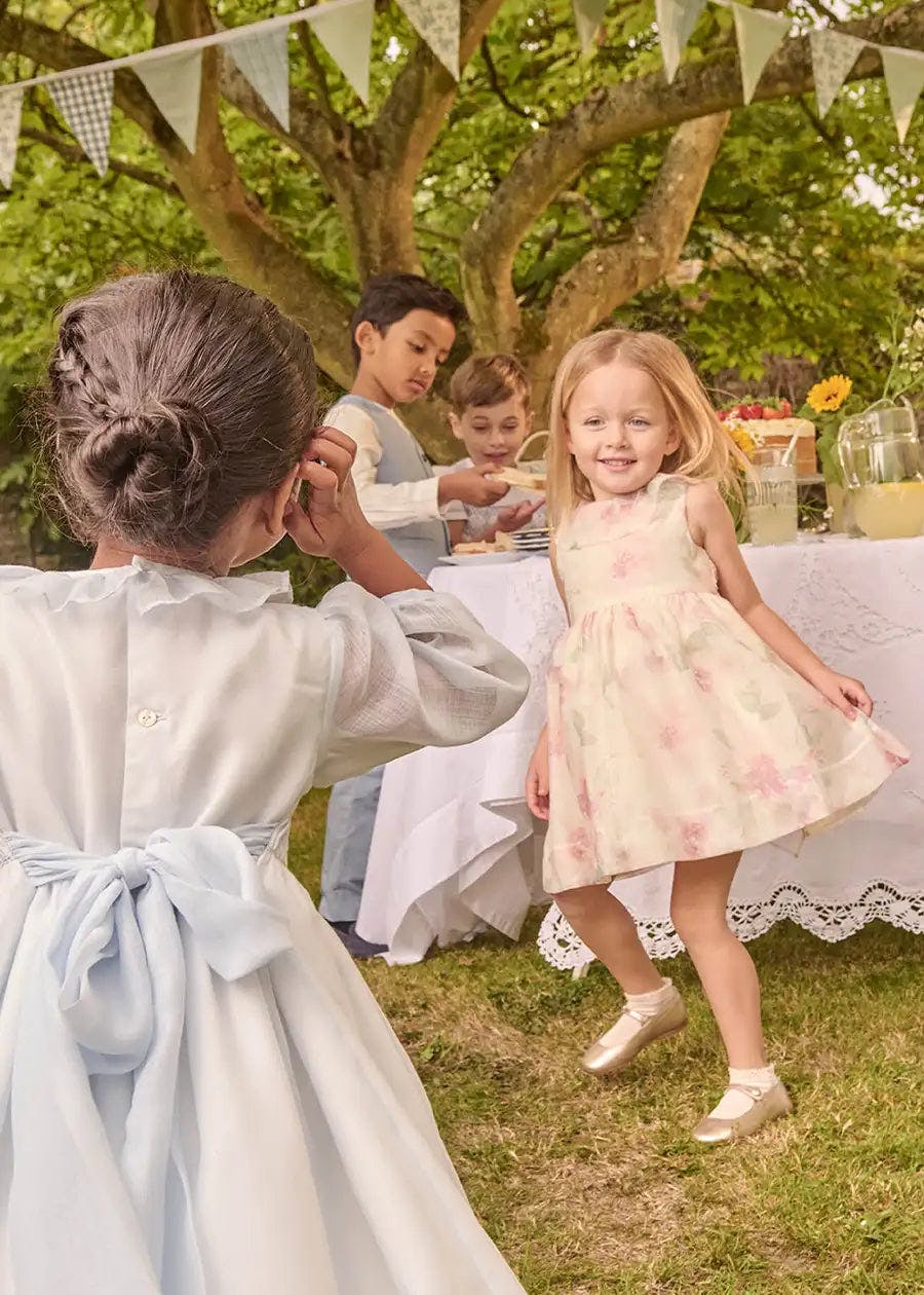 Lillie Floral Sleeveless Dress in Pink (18mths-12yrs)