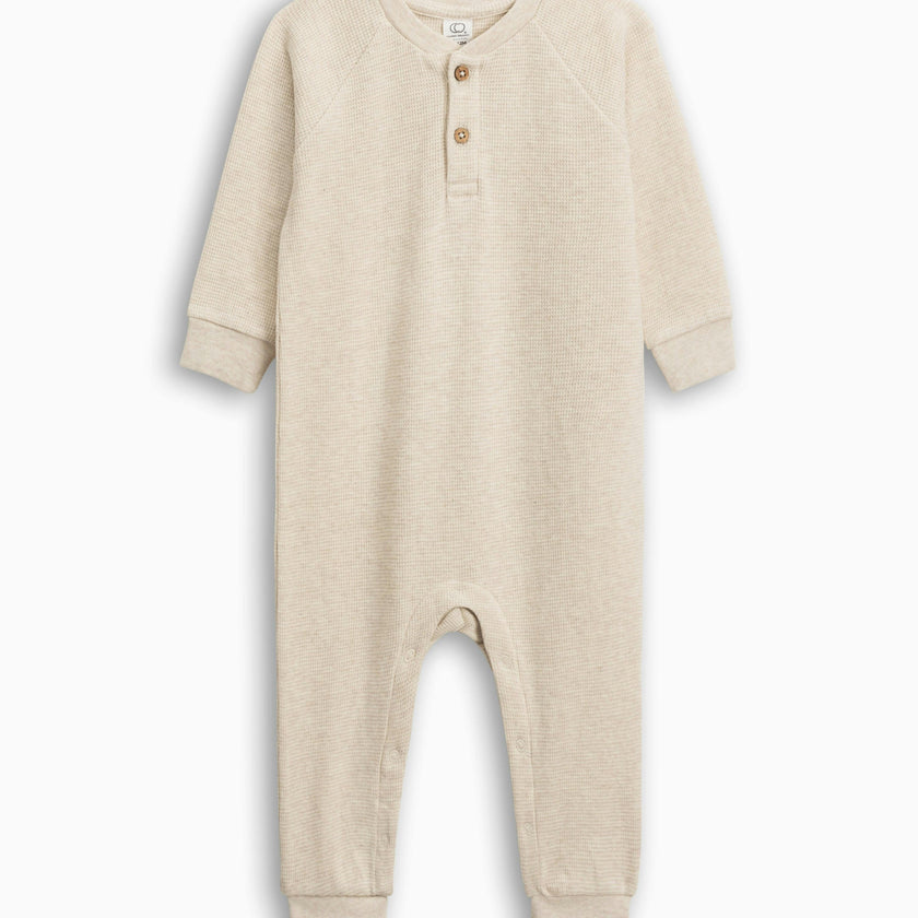 Crosby Waffle Knit Henley Romper