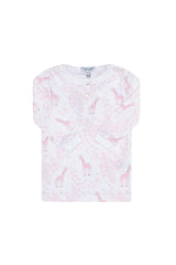 Pink Giraffe Print Pajama