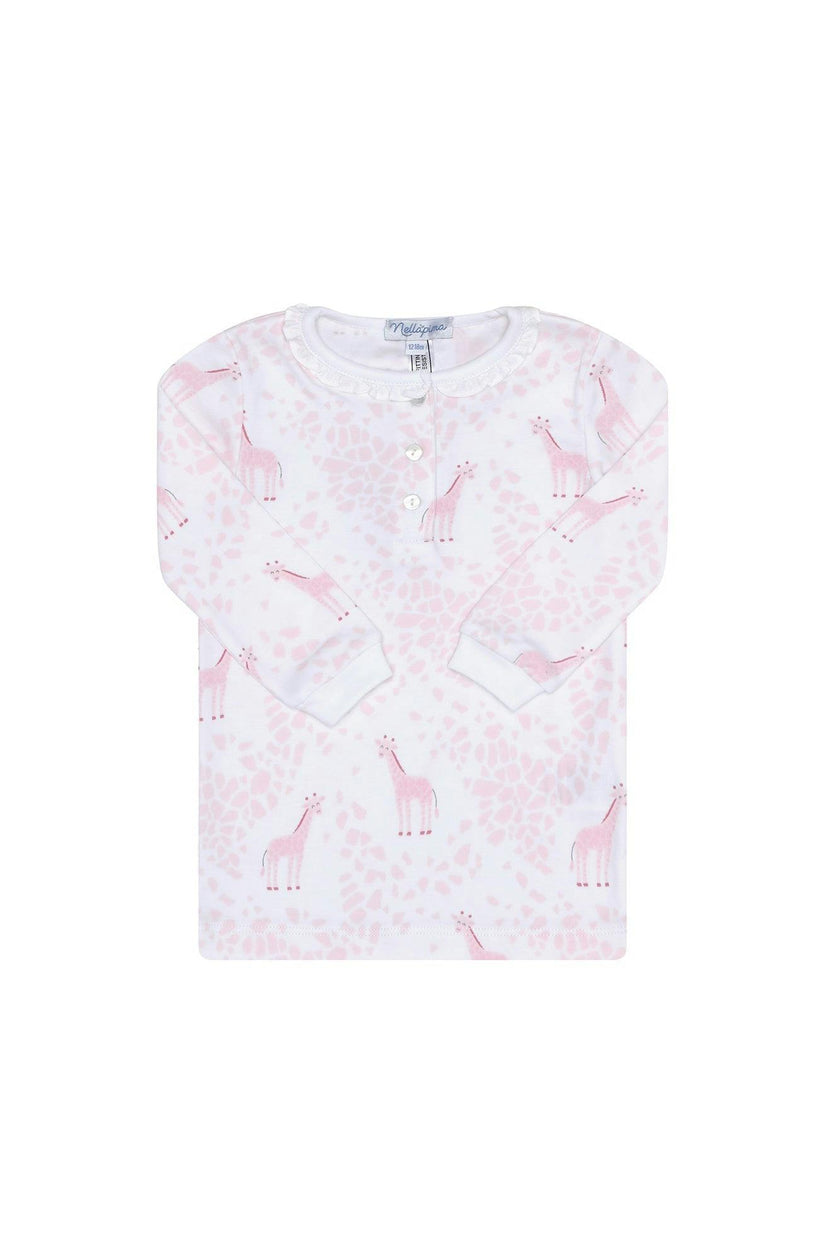 Pink Giraffe Print Pajama