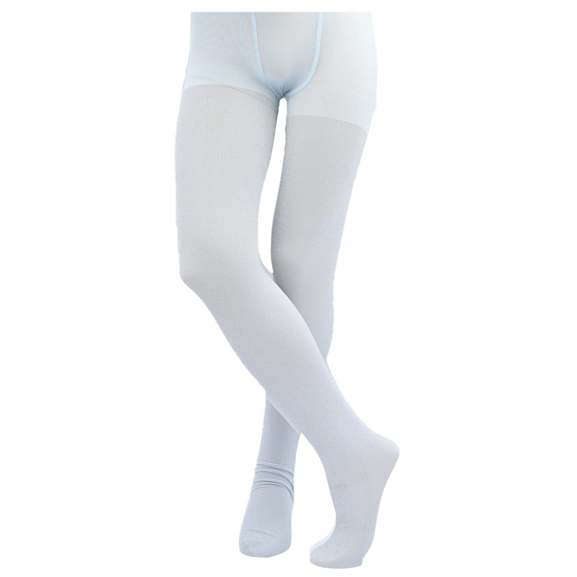 Silver Sparkled Cotton Tights