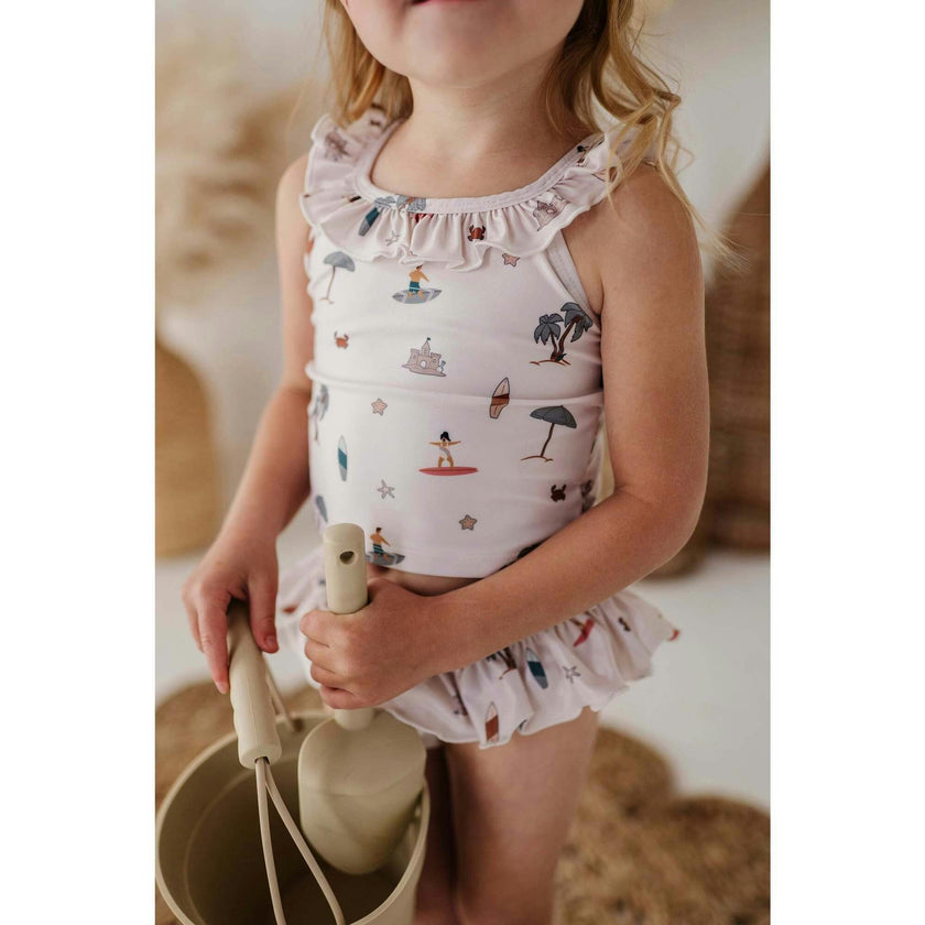 Girl's Two-Piece Tankini Swim Set Desert Rose