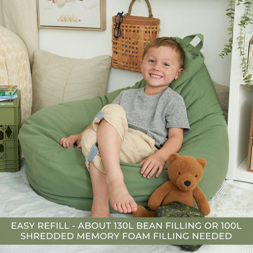 ZICOTO Comfy Bean Bag Chair for Kids - Cozy & Stylish Bean Bag Cover for a Soft Lounger - Durable & Lightweight Bean Bag Chair for Toddlers, Boys & Girls