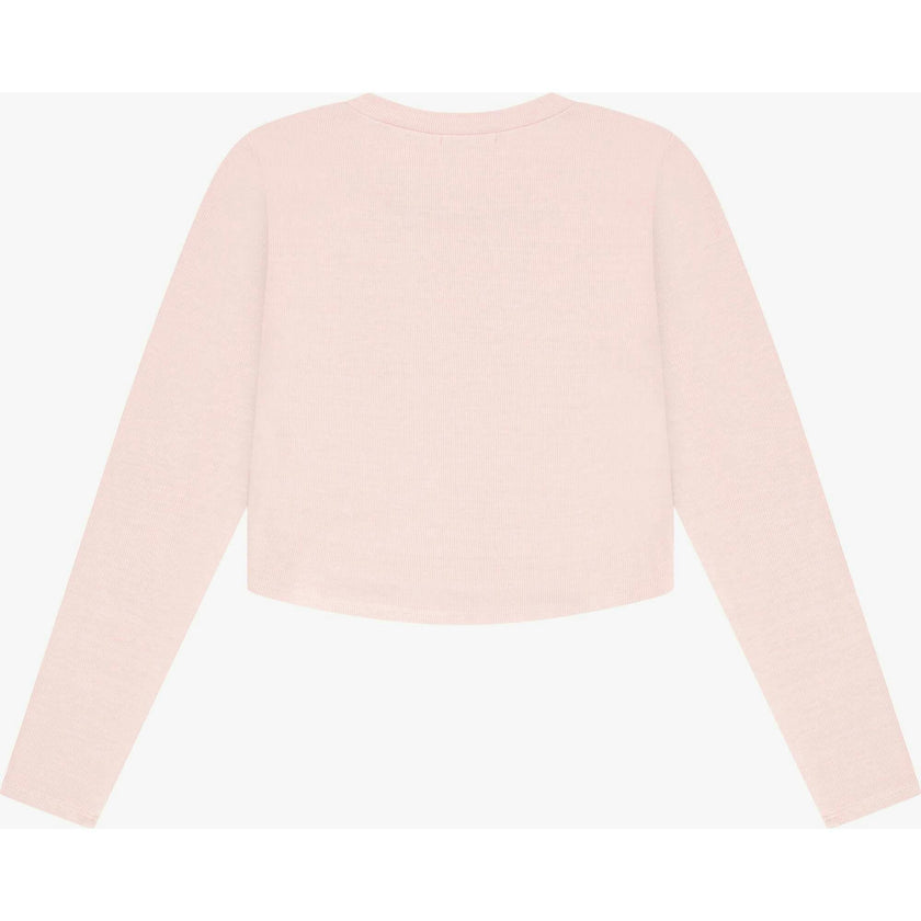 Tenly Rayon Rib Curved Hem L/S Top