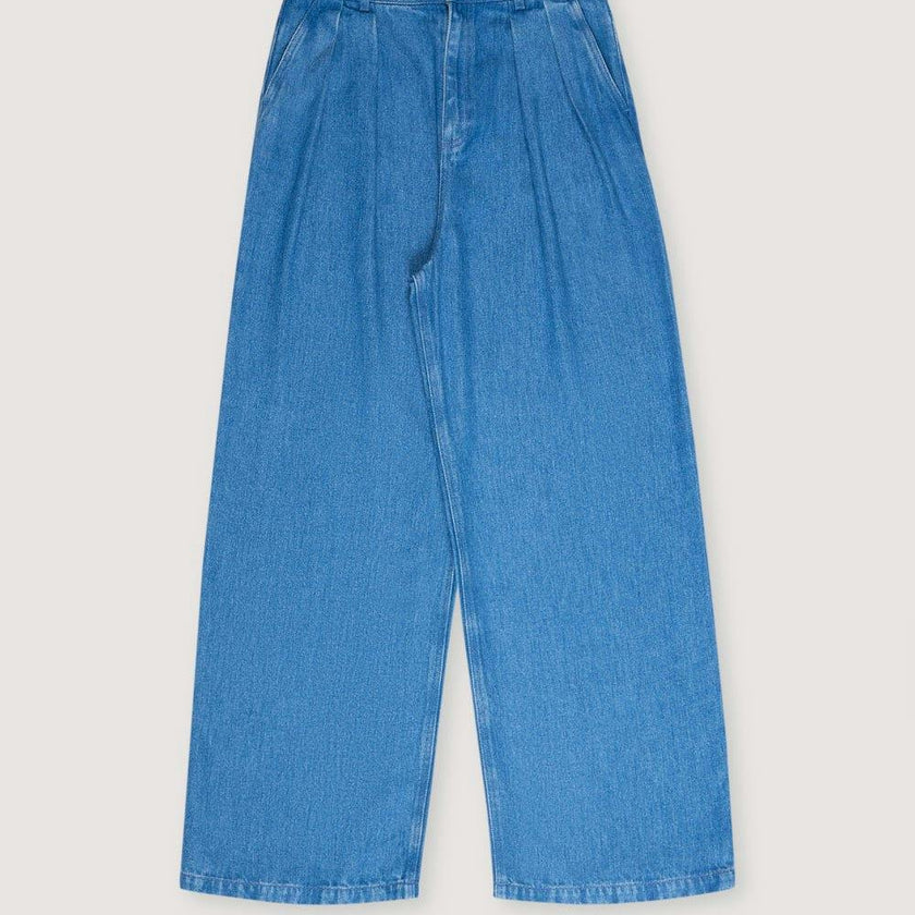 Micenas Woman Pant Mid Blue Denim