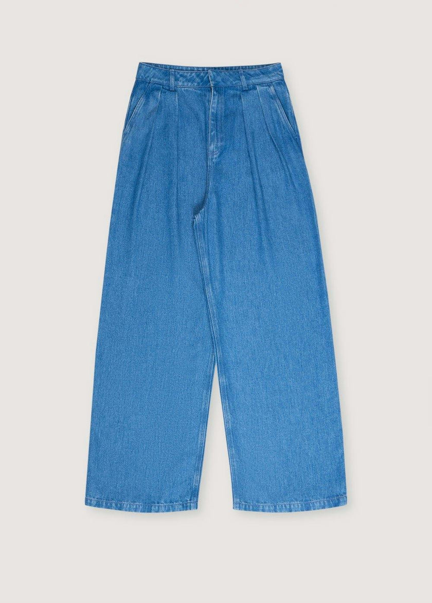 Micenas Woman Pant Mid Blue Denim